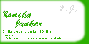 monika janker business card